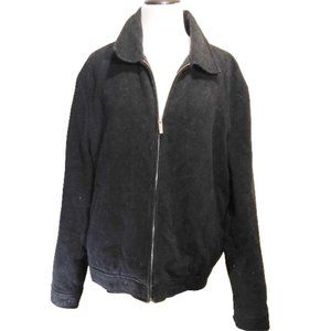 KENNETH COLE REACTION Men Black wool Coat Jacket Sz XL